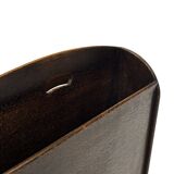 Art Deco Oak Newspaper Rack Magazine Rack 1950s design