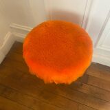 Pelefran orange fur stool