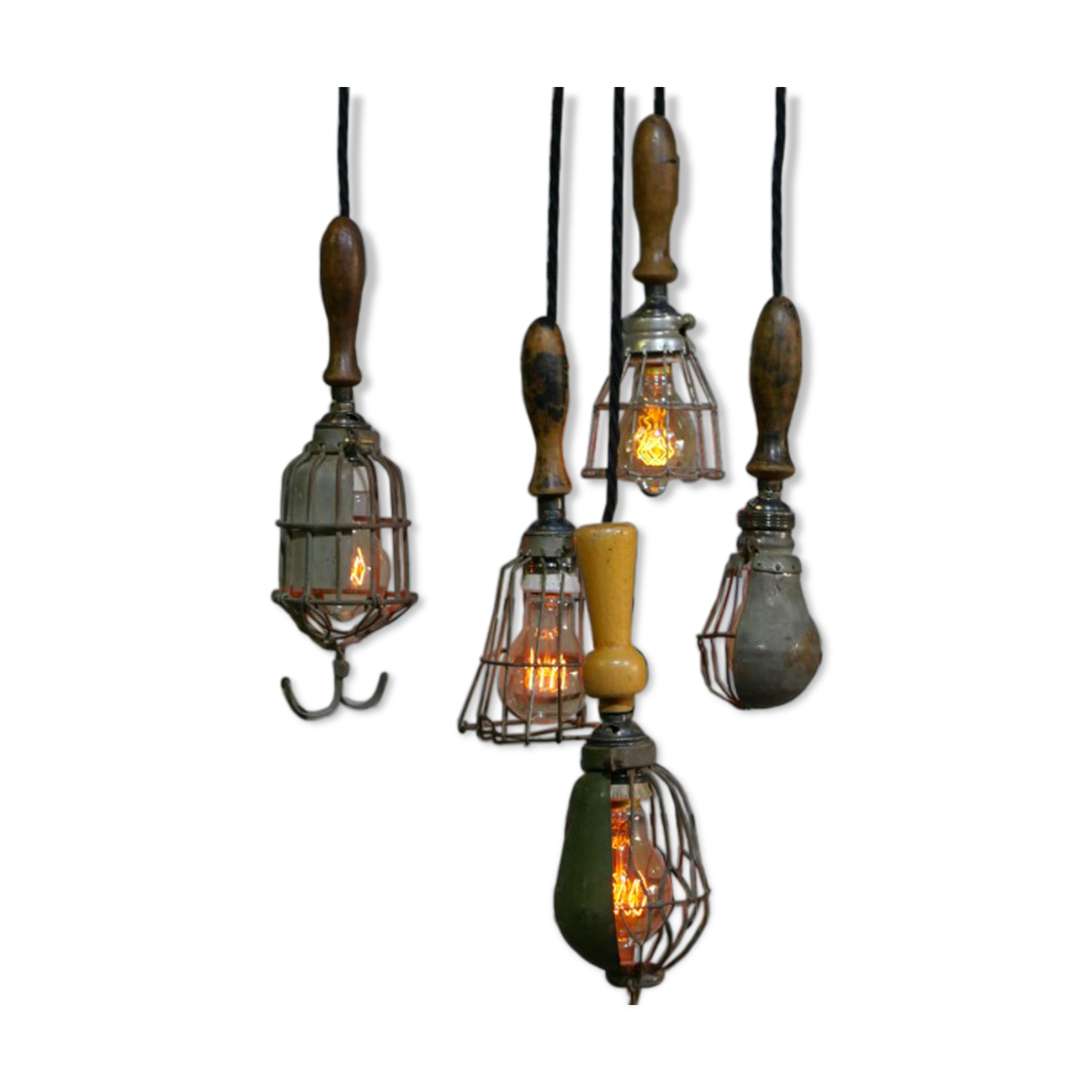 Set of 5 US industrial walkers