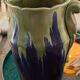 Art Deco blue vase