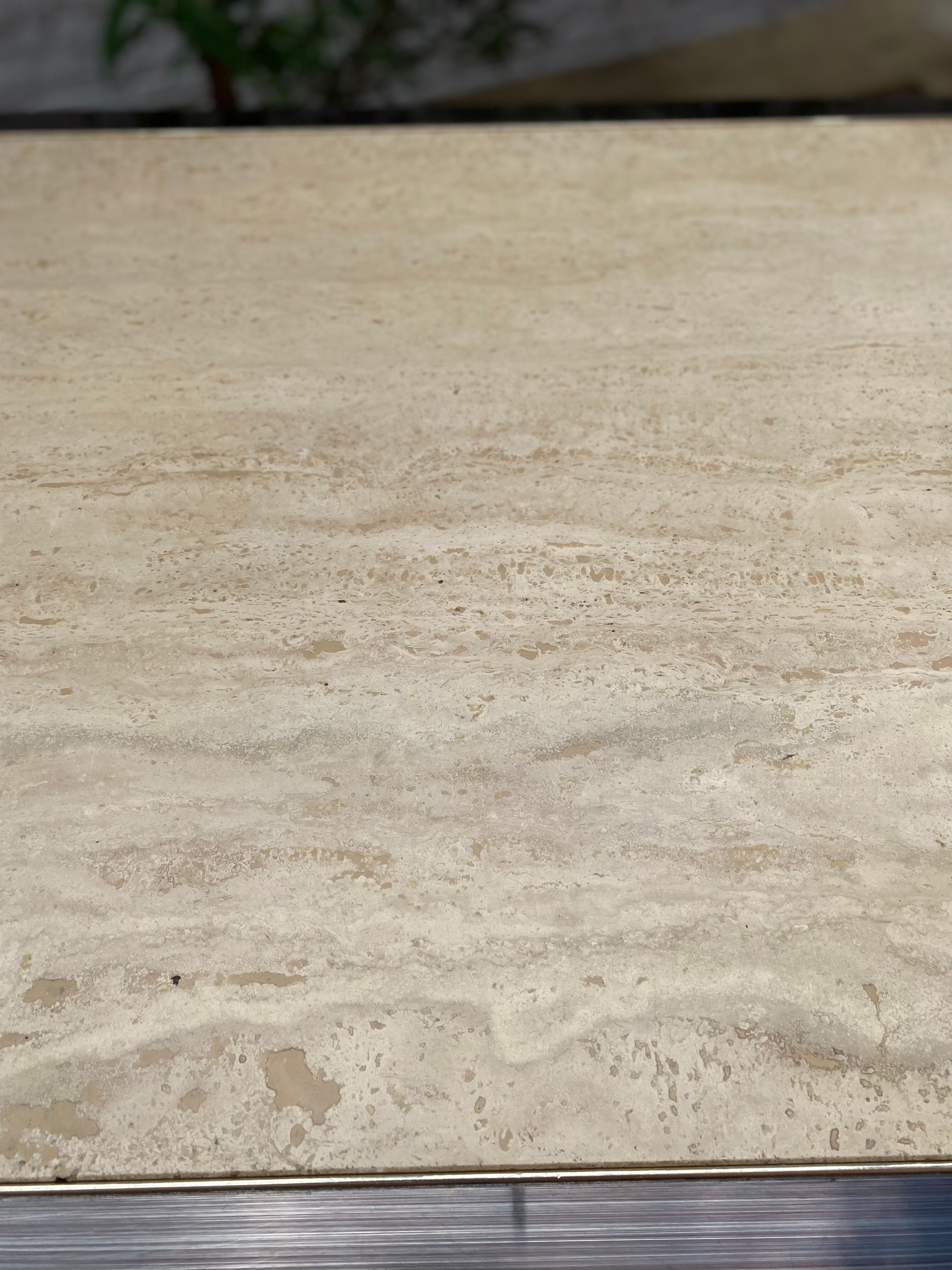 Fedam travertine coffee table