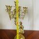 Pair of candelabra Candle holders Antique in gilded bronze style
