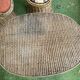Very beautiful vintage rattan set: 4 armchairs and a table (75/57cm).