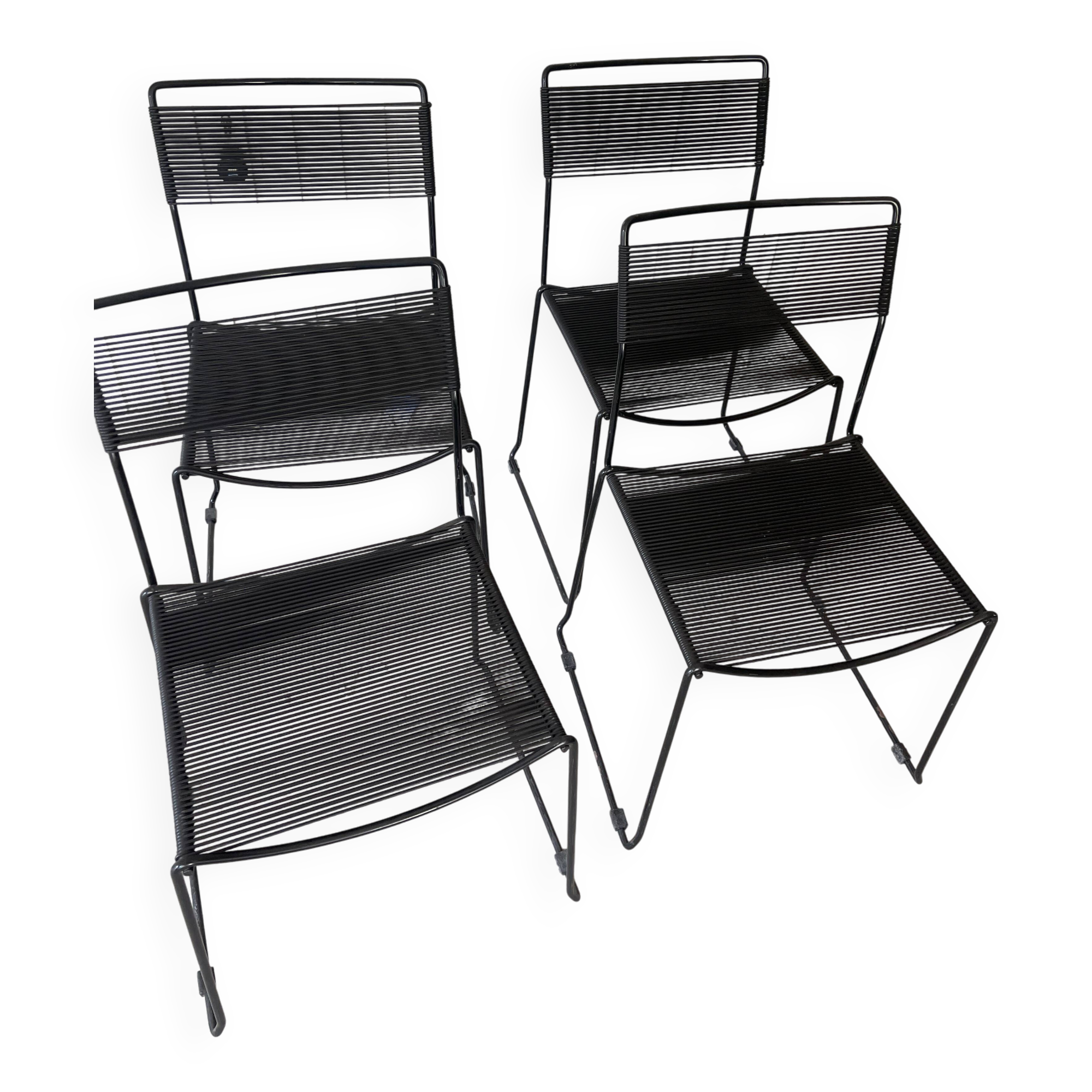 Set of Spaghetti chairs by Giandomenico Belotti