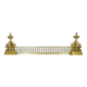 Fireplace bar, fireplace bar, fire bar, fireplace front in gilded bronze
