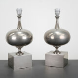 Pair of lamps by Philippe Barbier circa 1970