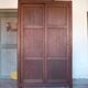 Armoire bois portes coulissantes, armoire bois, meuble de rangement vintage