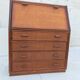 Vintage secretary and wicker rattan