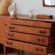 Vintage teak enfilade Beautility | Restored 1960s design