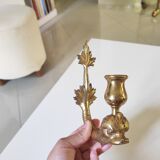 Bronze dolphin candle holder