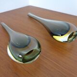 Murano Formia Glass Vases by Giuliani Mian for Fornace Mian, 1980s, Set of 2