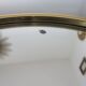 Golden 50-60's aluminium round mirror tray