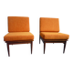 fauteils orange vintage