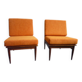 fauteils orange vintage