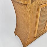 Mid-century wicker dresser, France, 1960s