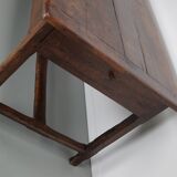 Large Antique 18th Century French Rustic Farmhouse Dining Table Walnut & Oak