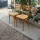 Pair of antique bistro chairs