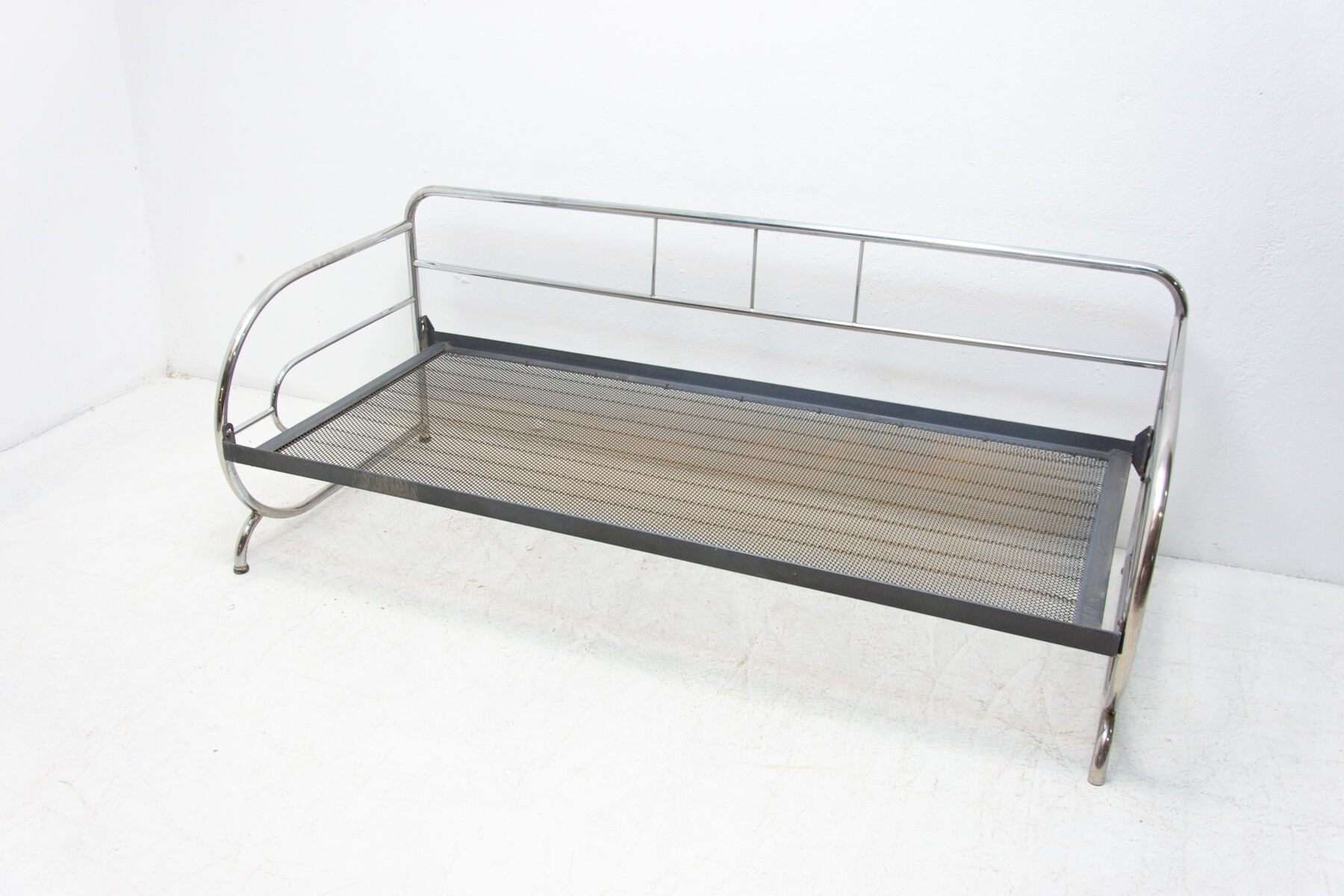 Chromed Bauhaus sofa, 1930´s, Bohemia