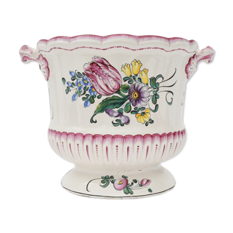 Cache pot en faience de Strasbourg