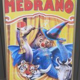 Medrano circus poster on wood support