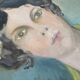Oil on canvas, portrait of a woman