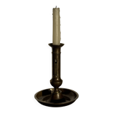 Large adjustable antique gold candlestick H20 D10
