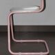 80's design stool in pink tube