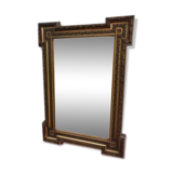 Mirror frame wooden beveled ice 90x65cm