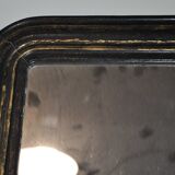 Mirror old wood blackened 36x43cm