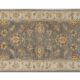 Handmade Beige & Grey Wool Runner Rug, Oriental Hallway Carpet 70x292 cm