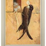 Old bird board the martinet