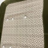 Vintage 2 and 3 seater green velvet togo set