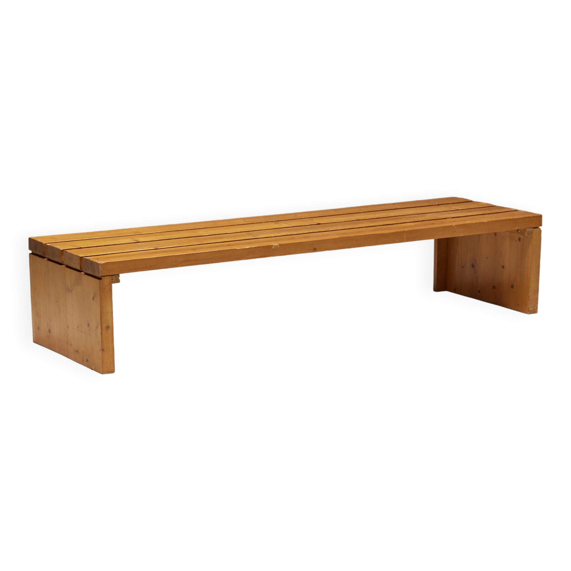 Slate Bench by Charlotte Perriand for Les Arcs, France, 1980s