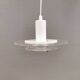 Small Space Age hanging lamp made of plexiglass. Denmark 1980s