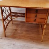 Rattan office by Louis Sognot