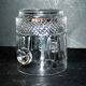 Vintage crystal moulded and cut ice bucket