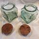 2 jars vintage