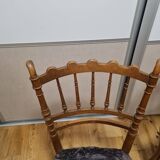 Lot of retro wooden chairs