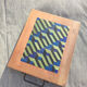 Plancha avec plateau réalisé en marqueterie de paille