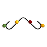 Patère portemanteau boules 1950
