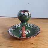 Trojan glazed ceramic cellar rat candle holder Bulgaria