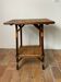 Table en bois et rotin
