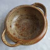 La Borne pyrity sandstone dish signed by JP