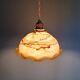 Art Deco marbled opaline pendant light, Scailmont, 1920-30