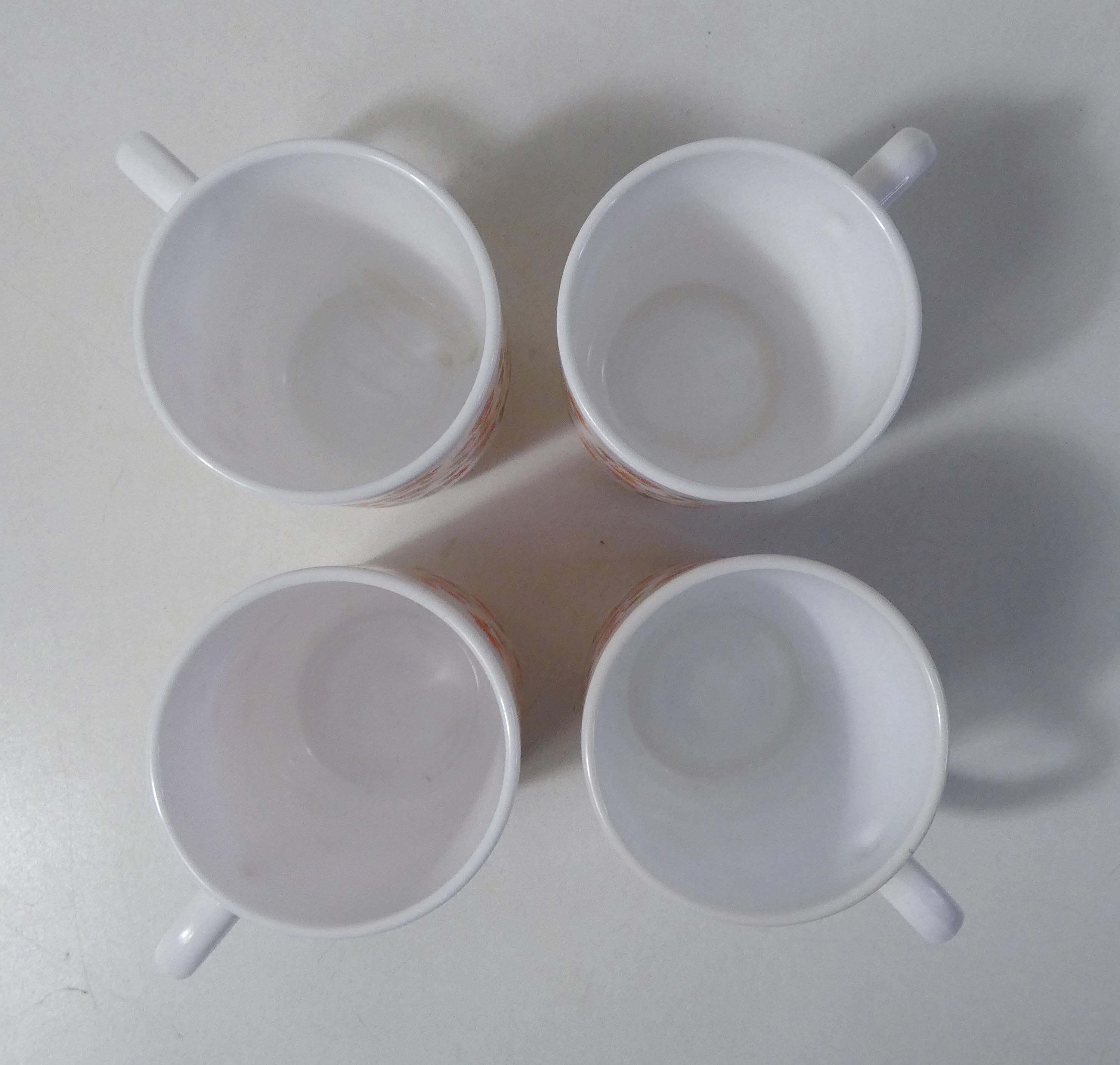 4 mugs arcopal Scania vintage