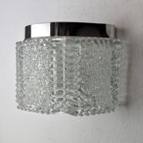 Wall lamp by Kaiser Leuchten in frosted glass Germany 1960