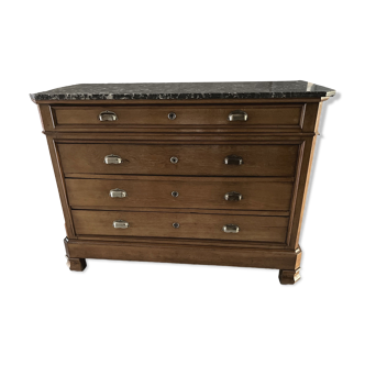 Vintage marble grey chest of drawers