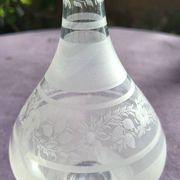 19th century muslin glass carafe