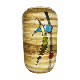Vase en céramique fat lava multicolore 546-40 fabriqué par Scheurich, années 1960