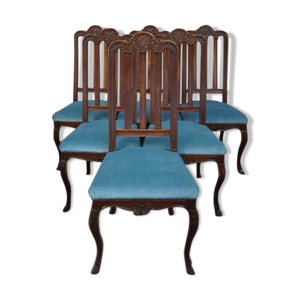 ensemble de 6 chaises dans le style de Louis XV